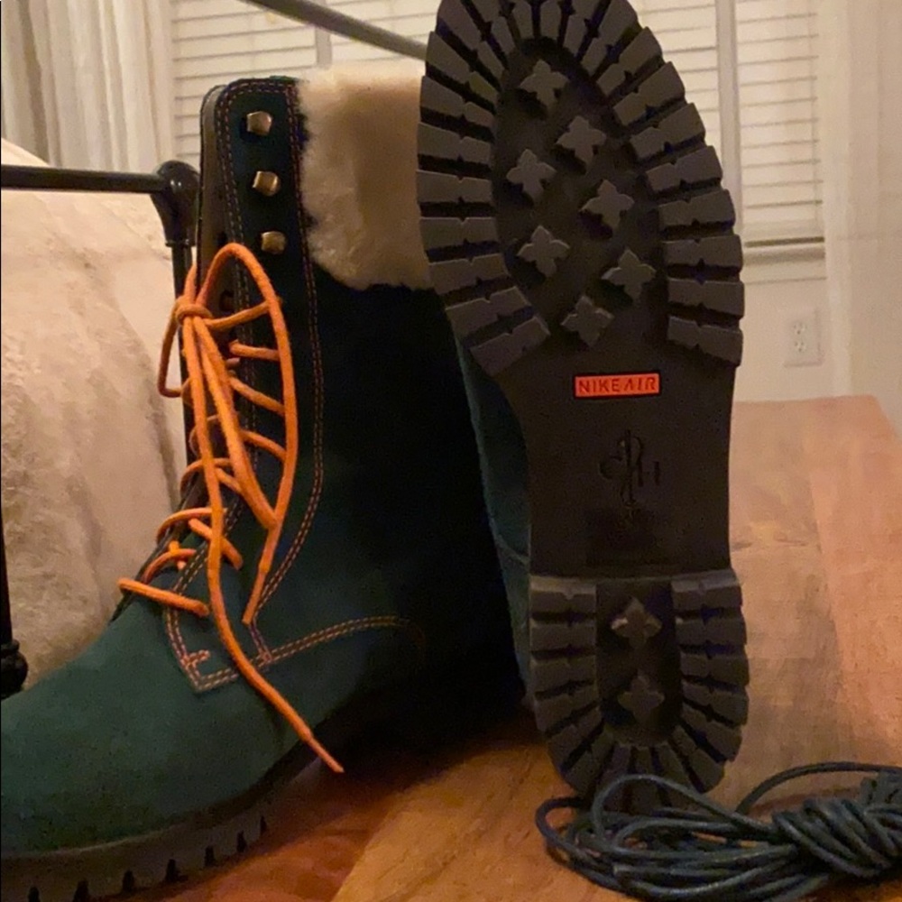 “Cole Haan” w/ Nike Air Faux Fur Waterproof Boots - Picture 2 of 5